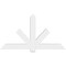 Ekena Millwork Kennewick Architectural Grade PVC Gable Bracket, 72"W x 39"H x 4"D x 6"F, 13/12 Pitch GBP072X39X0406KEN00 - alternate 2